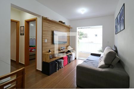 Sala de apartamento à venda com 2 quartos, 52m² em Campestre, Santo André