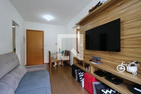 Sala de apartamento à venda com 2 quartos, 52m² em Campestre, Santo André