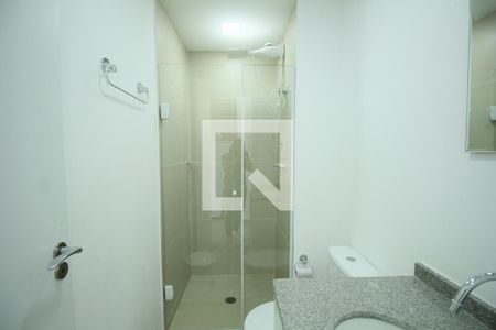 Banheiro de kitnet/studio à venda com 1 quarto, 25m² em Vila Andrade, São Paulo