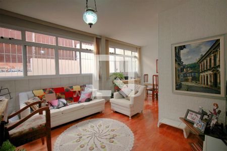 Sala de apartamento à venda com 3 quartos, 120m² em Sion, Belo Horizonte