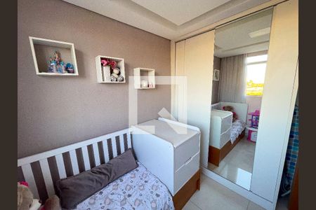 quarto 1 de apartamento à venda com 2 quartos, 44m² em Califórnia, Contagem