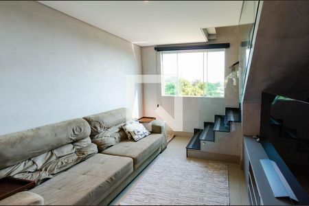 Sala de apartamento à venda com 4 quartos, 140m² em Caiçaras, Belo Horizonte