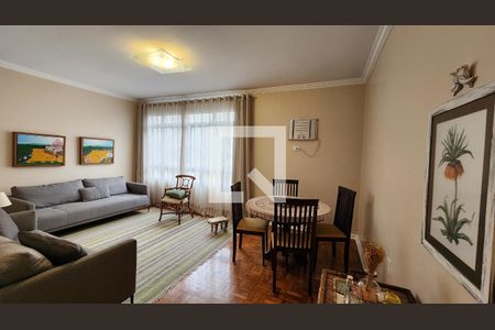 Sala de apartamento para alugar com 3 quartos, 90m² em Gonzaga, Santos