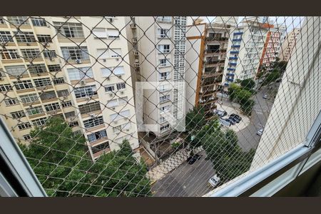 Vista da Sala de apartamento para alugar com 3 quartos, 90m² em Gonzaga, Santos