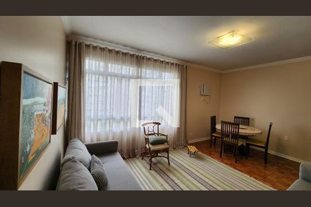 Sala de apartamento para alugar com 3 quartos, 90m² em Gonzaga, Santos