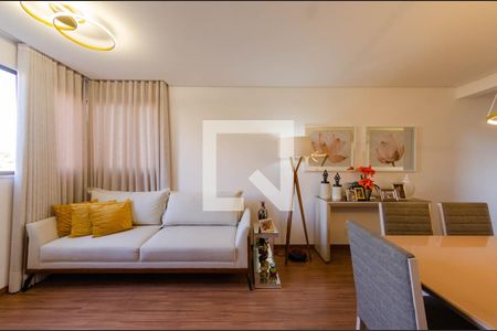 Sala de apartamento para alugar com 3 quartos, 70m² em Caiçara-adelaide, Belo Horizonte