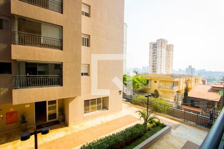 Vista da varanda de apartamento à venda com 3 quartos, 97m² em Vila Scarpelli, Santo André