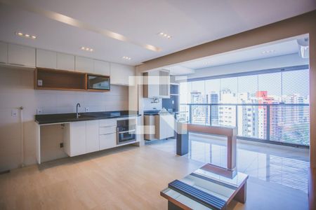 Sala de Estar / Cozinha de apartamento à venda com 2 quartos, 74m² em Mirandópolis, São Paulo