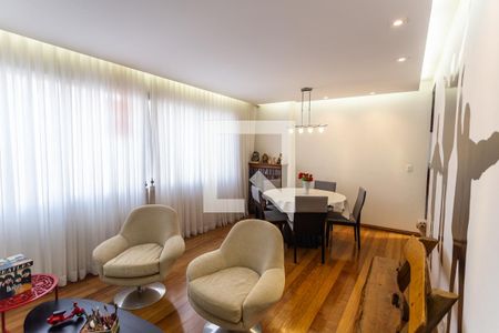 Sala de apartamento à venda com 3 quartos, 113m² em Grajaú, Belo Horizonte