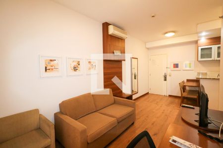 Sala de apartamento para alugar com 1 quarto, 38m² em Barcelona, São Caetano do Sul