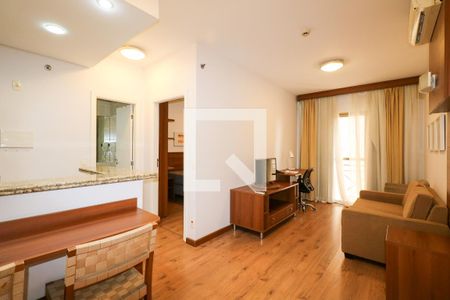 Sala de apartamento para alugar com 1 quarto, 38m² em Barcelona, São Caetano do Sul