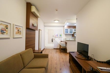 Sala de apartamento para alugar com 1 quarto, 38m² em Barcelona, São Caetano do Sul