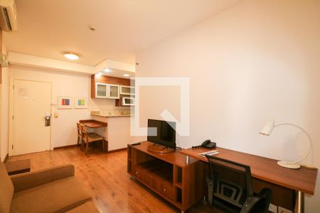 Sala de apartamento para alugar com 1 quarto, 38m² em Barcelona, São Caetano do Sul