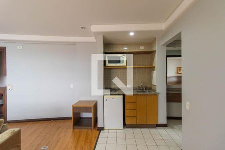 Sala/Cozinha de apartamento para alugar com 1 quarto, 49m² em Centro, São José dos Pinhais