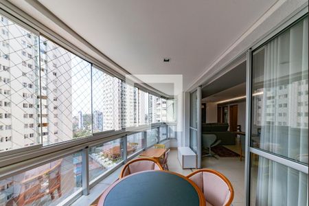 Varanda da Sala de apartamento à venda com 2 quartos, 104m² em Vila da Serra, Nova Lima