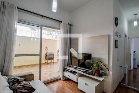 Sala de apartamento à venda com 3 quartos, 109m² em Vila Homero Thon, Santo André