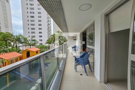 Varanda de apartamento para alugar com 4 quartos, 200m² em Barra Funda, Guarujá