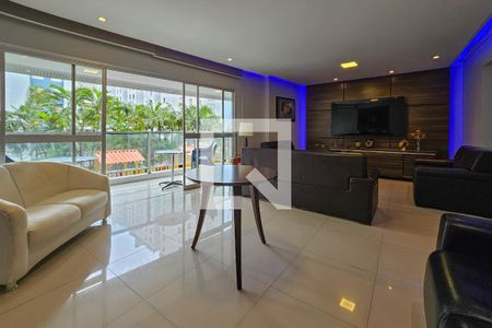 Sala de apartamento para alugar com 4 quartos, 200m² em Barra Funda, Guarujá