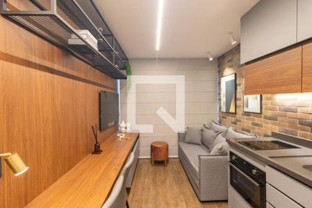 Sala/Cozinha de apartamento para alugar com 1 quarto, 28m² em Alto da Glória, Curitiba