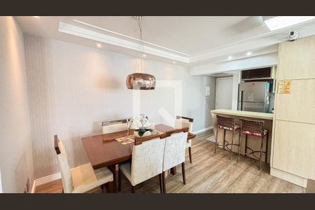 Sala - Sala de jantar  de apartamento à venda com 2 quartos, 68m² em Vila Valparaíso, Santo André