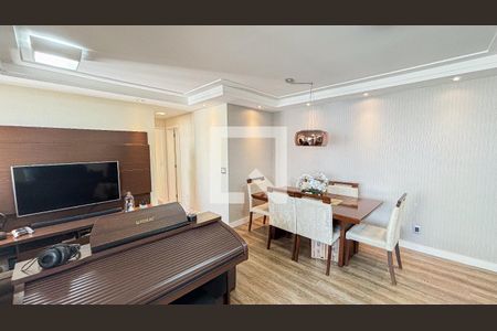 Sala - Sala de jantar  de apartamento à venda com 2 quartos, 68m² em Vila Valparaíso, Santo André