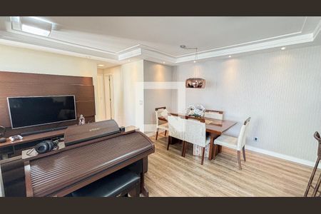 Sala - Sala de jantar  de apartamento à venda com 2 quartos, 68m² em Vila Valparaíso, Santo André