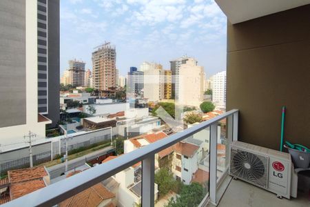 Varanda da Sala de apartamento para alugar com 1 quarto, 40m² em Cambuí, Campinas