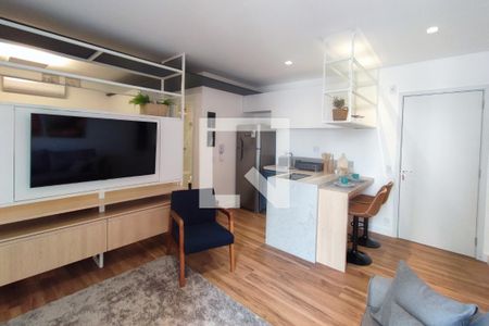 Sala de apartamento para alugar com 1 quarto, 40m² em Cambuí, Campinas