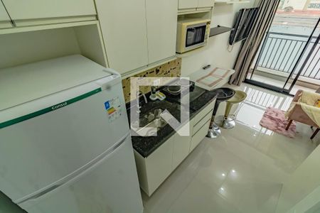 Cozinha de apartamento para alugar com 1 quarto, 26m² em Mirandópolis, São Paulo