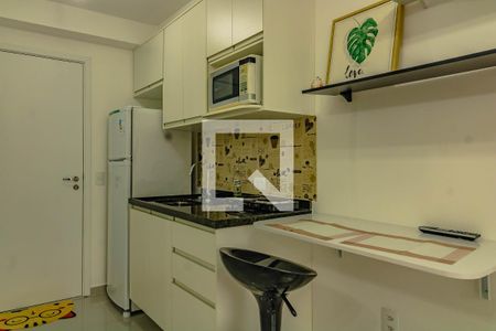 Cozinha de apartamento para alugar com 1 quarto, 26m² em Mirandópolis, São Paulo