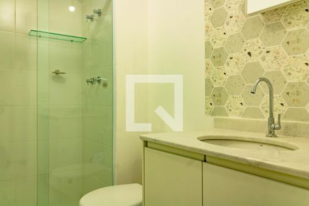 Banheiro de apartamento para alugar com 1 quarto, 26m² em Mirandópolis, São Paulo