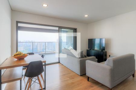 Sala de apartamento à venda com 2 quartos, 73m² em Santo Amaro, São Paulo