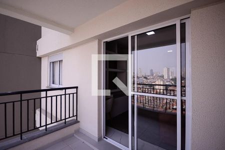 Sala/Cozinha - Varanda  de apartamento para alugar com 1 quarto, 34m² em Vila Nair, São Paulo