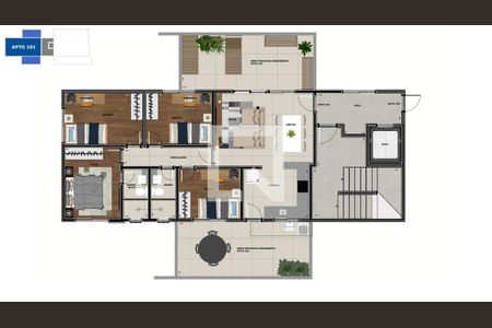 Apartamento à venda com 3 quartos, 78m² em Ana Lúcia, Belo Horizonte