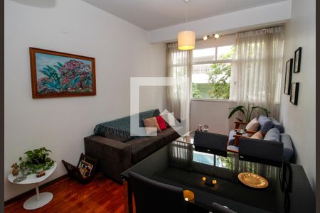 Sala de apartamento à venda com 2 quartos, 91m² em Serra, Belo Horizonte