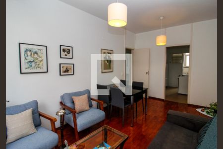 Sala de apartamento à venda com 2 quartos, 91m² em Serra, Belo Horizonte