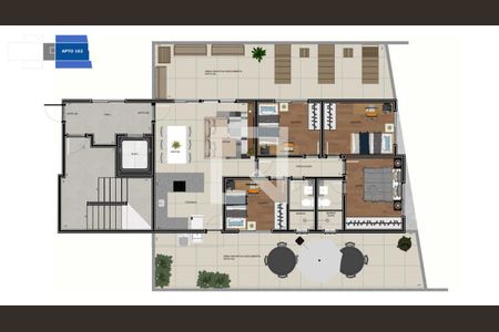 Apartamento à venda com 3 quartos, 156m² em Ana Lúcia, Belo Horizonte