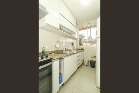 Cozinha de apartamento à venda com 1 quarto, 44m² em Parque Santa Fé, Porto Alegre