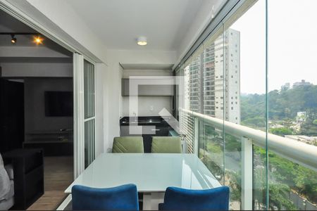 Varanda de apartamento à venda com 1 quarto, 40m² em Panamby, São Paulo