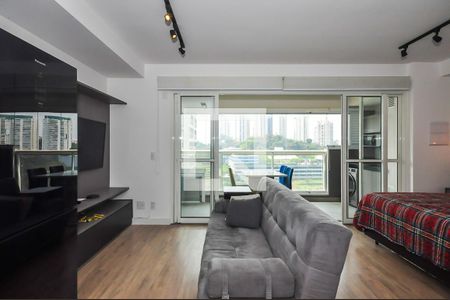 Sala de apartamento à venda com 1 quarto, 40m² em Panamby, São Paulo