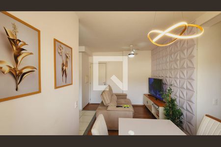 Sala de apartamento à venda com 3 quartos, 54m² em Jardim Carlos Gomes, Jundiaí