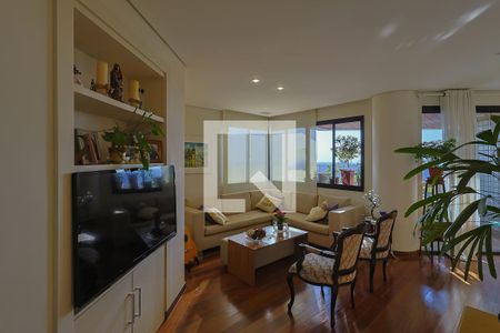 Sala de apartamento à venda com 4 quartos, 127m² em Sion, Belo Horizonte