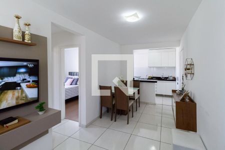 Sala  de apartamento à venda com 2 quartos, 45m² em Bom Jesus, Contagem