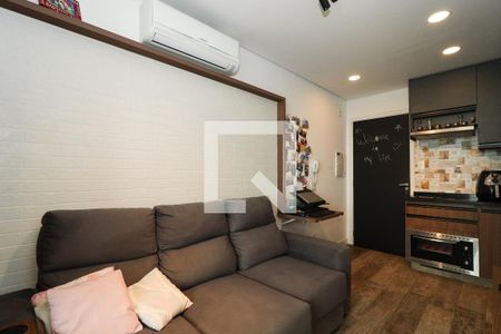 Sala de apartamento para alugar com 1 quarto, 35m² em Real Parque, São Paulo