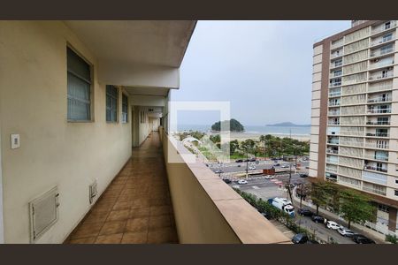 Vista da Sala de apartamento para alugar com 2 quartos, 65m² em José Menino, Santos