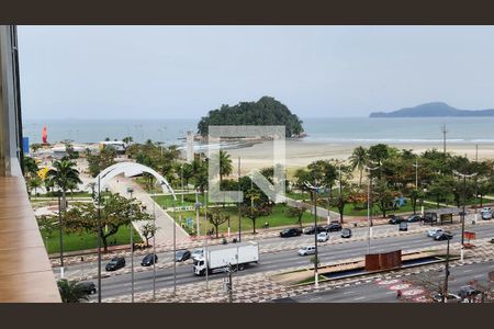 Vista da Sala de apartamento para alugar com 2 quartos, 65m² em José Menino, Santos