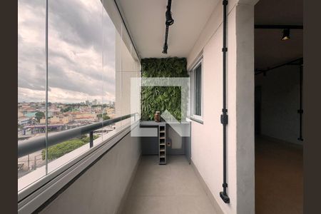 Sacada Sala de apartamento à venda com 2 quartos, 70m² em Vila Humaita, Santo André