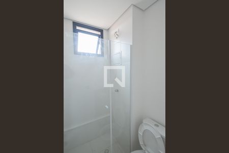 Banheiro de kitnet/studio para alugar com 1 quarto, 26m² em Centro, São Bernardo do Campo