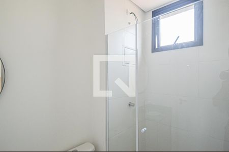 Banheiro de kitnet/studio para alugar com 1 quarto, 23m² em Centro, São Bernardo do Campo