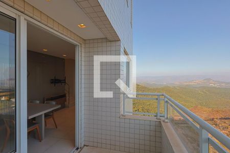 Varanda da Sala de apartamento para alugar com 2 quartos, 96m² em Vila da Serra, Belo Horizonte